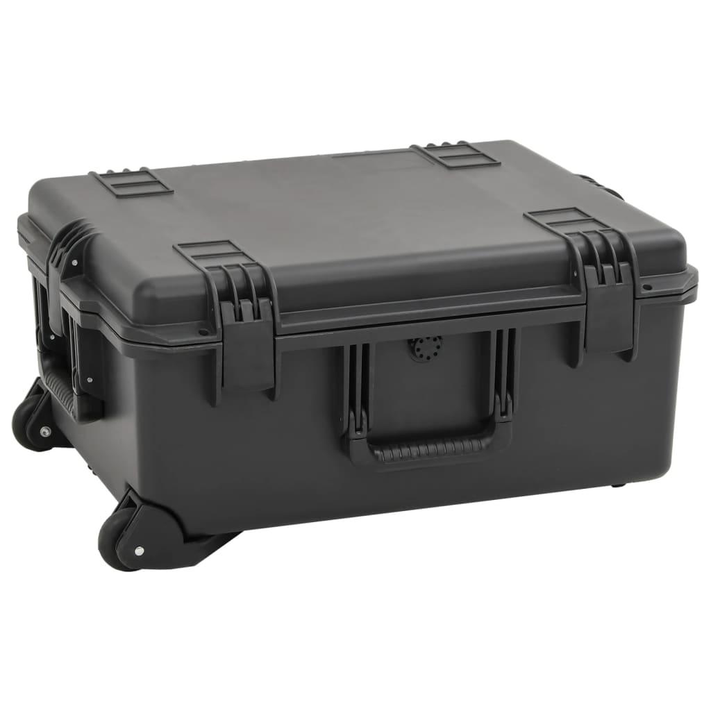 Transportabel flightcase 62,5x50x28,5 cm PP sort
