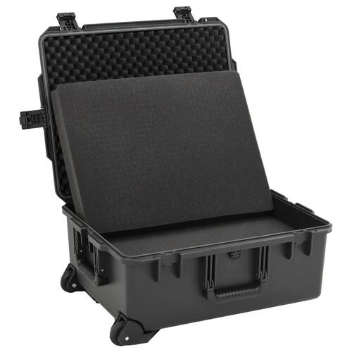 Transportabel flightcase 62,5x50x28,5 cm PP sort