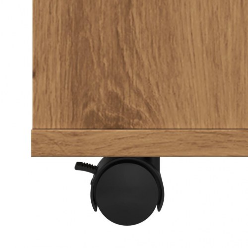 Rullebord med hylder - 60 × 53 × 72 cm, konstrueret træ i kunsteg