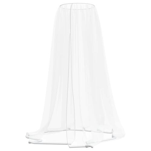 Myggenet til parasol Φ330x250 cm trådnet hvid