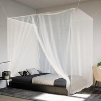 Hængende myggenet 220x150x180 cm trådnet hvid