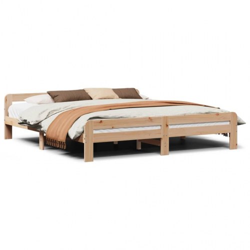 Sengeramme 200 x 200 cm i massivt fyrretræ