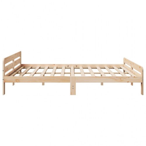 Sengeramme 200 x 200 cm i massivt fyrretræ