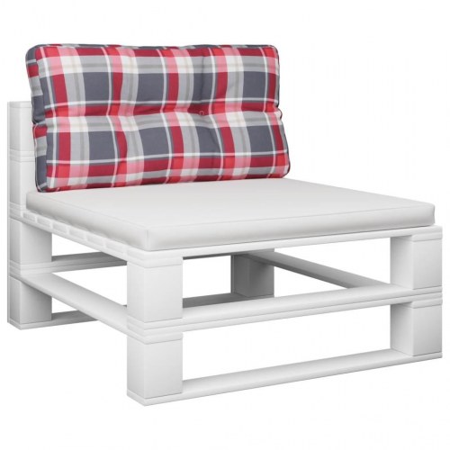 Pallehynde 80x40x12 cm stof rødternet