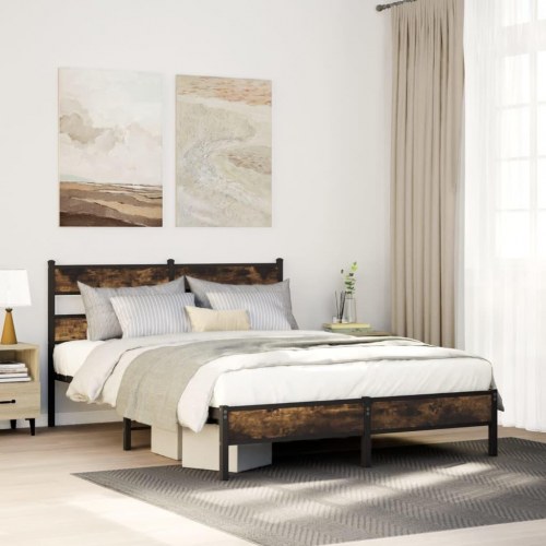 Sengeramme med sengegavl 160 x 200 cm uden madras