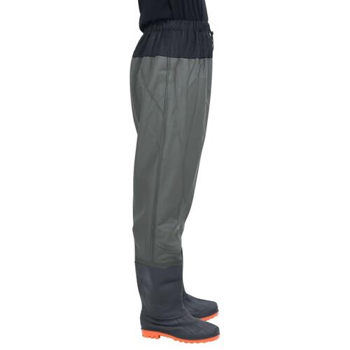 Waist waders med støvler str. 40 mørkegrøn