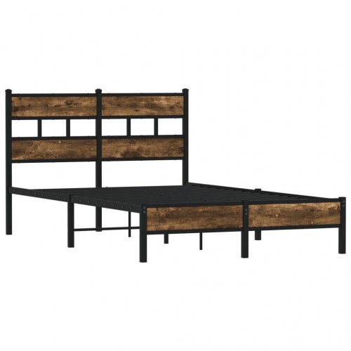 Sengeramme med sengegavl 120 x 200 cm uden madras