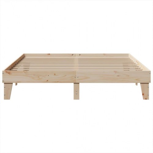 Sengeramme 200x200 cm i massivt fyrretræ - uden madras