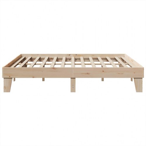 Sengeramme 200x200 cm i massivt fyrretræ - uden madras
