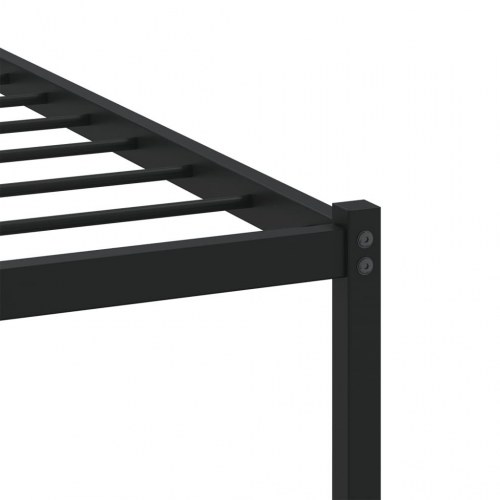 Sengeramme med sengegavl 107 x 203 cm uden madras - brunt egetræ
