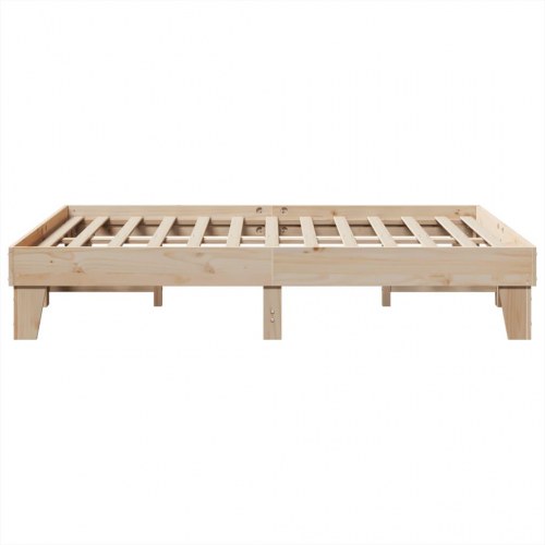 Sengeramme uden madras 140 x 200 cm i massivt fyrretræ