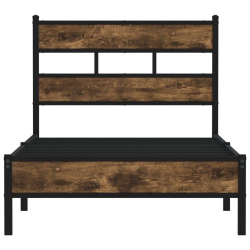 Sengeramme med sengegavl 90x200 cm uden madras