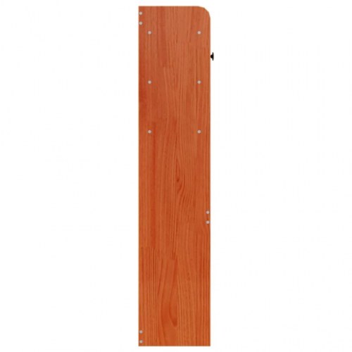 Sengegavl med opbevaring 135 cm - gyldenbrun