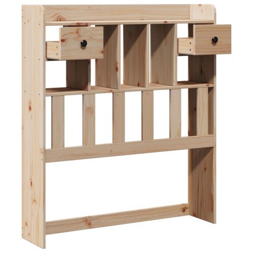 Sengegavl med opbevaring 90 cm massivt træ fyrretræ