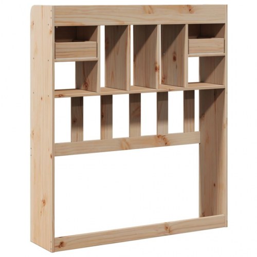 Sengegavl med opbevaring 90 cm massivt træ fyrretræ