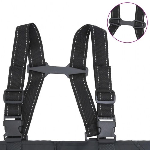 Waders med støvler og bælte str. 39 sort