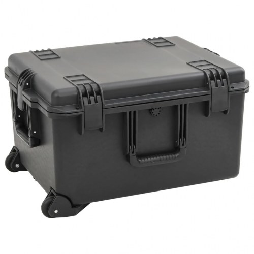 Transportabel flightcase 62,5×49,5×37 cm - PP, sort