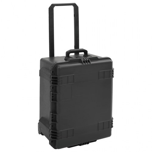 Transportabel flightcase 62,5×49,5×37 cm - PP, sort