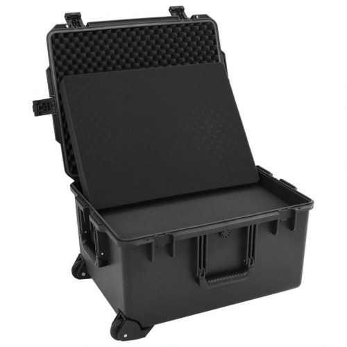 Transportabel flightcase 62,5×49,5×37 cm - PP, sort