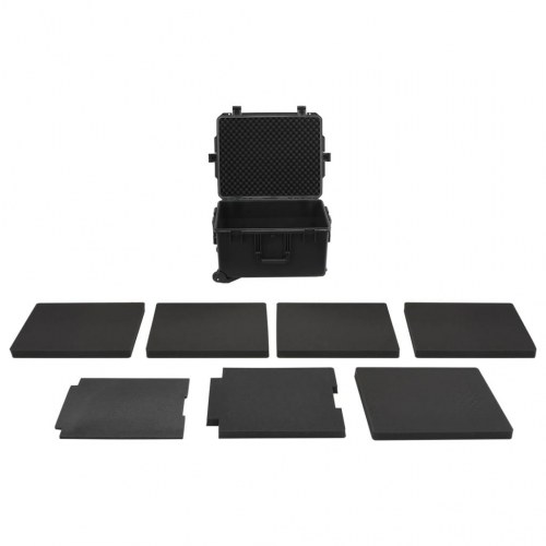 Transportabel flightcase 62,5×49,5×37 cm - PP, sort