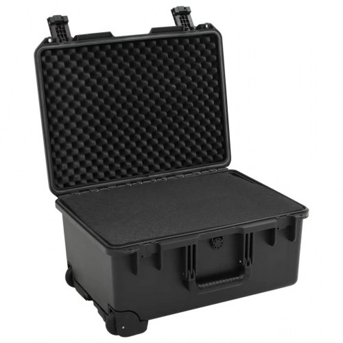 Transportabel flightcase 54 × 41,5 × 29 cm - PP/ABS - sort