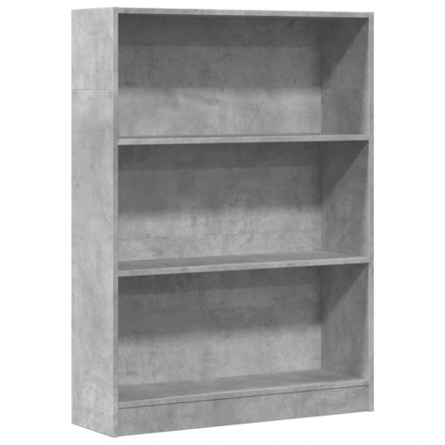 Bogreol 80 x 24 x 109 cm - betongrå