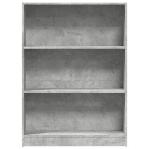 Bogreol 80 x 24 x 109 cm - betongrå