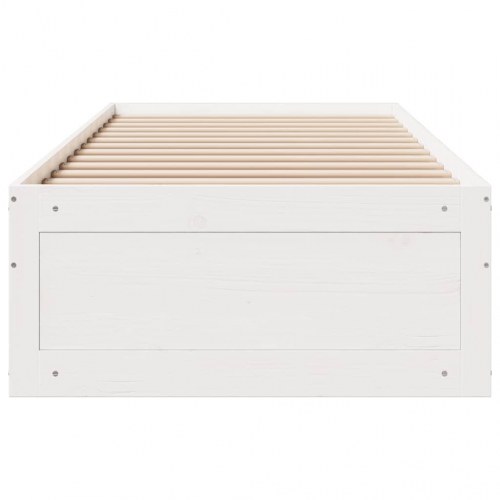 Sengeramme med skuffer 75 x 190 cm - hvid
