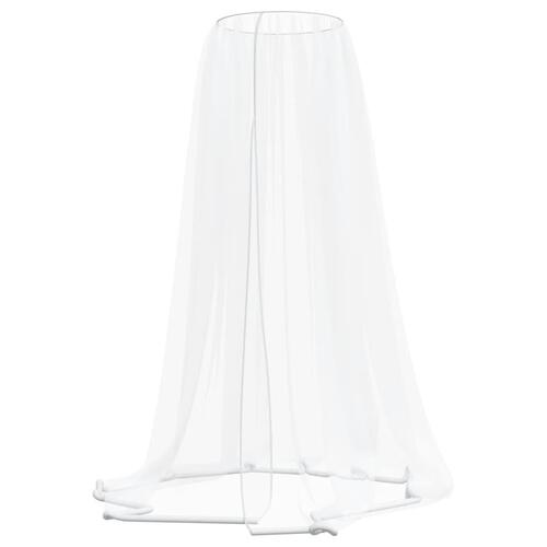 Myggenet til parasol Φ300x230 cm trådnet hvid