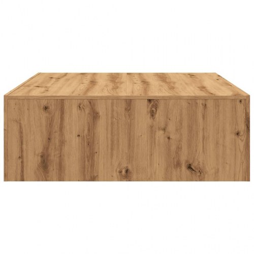 Sofabord 100×100×35 cm i konstrueret træ - kunsteg