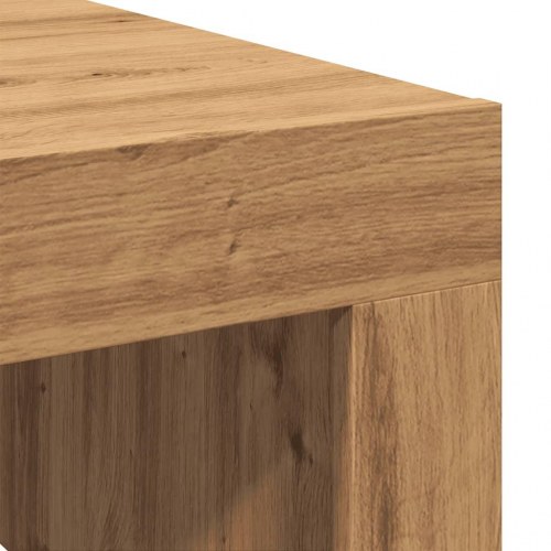 Sofabord 100×100×35 cm i konstrueret træ - kunsteg