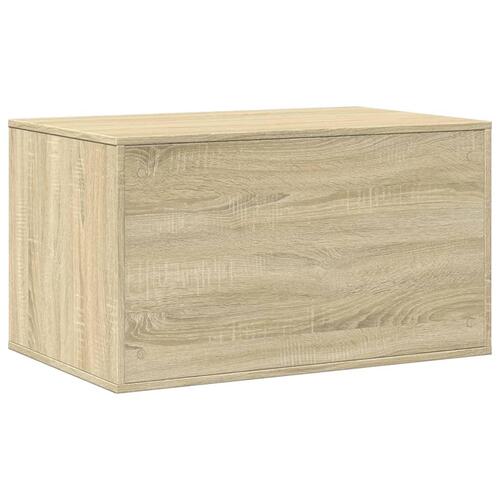 Toiletskjuler kattebakke 80x50x45 cm konstrueret træ sonoma-eg
