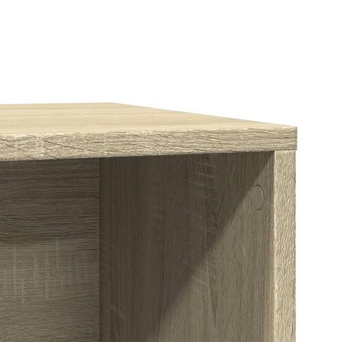 Toiletskjuler kattebakke 80x50x45 cm konstrueret træ sonoma-eg
