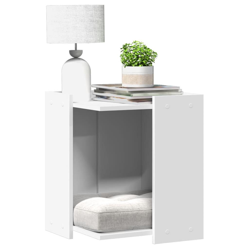 Toiletskjuler Til Kattebakke 42x42x51 Konstrueret Træ Hvid