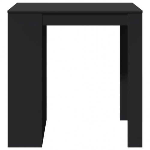 Barbord 102x70x103,5 cm konstrueret træ sort