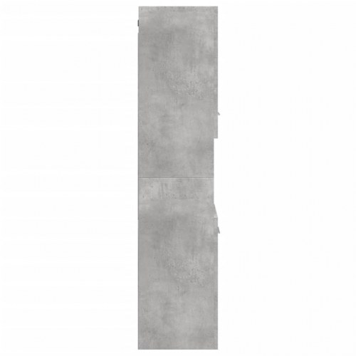 Væghængt badeværelsesskab 30 x 30 x 130 cm - betongrå