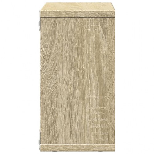 Vægskab 60x16x30 cm konstrueret træ sonoma-eg