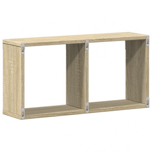 Vægskab 60x16x30 cm konstrueret træ sonoma-eg
