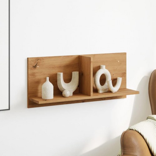 Vægskab 70x16,5x30 cm konstrueret træ kunsteg