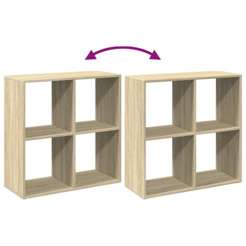 Bogreol/rumdeler 69,5 x 29 x 69,5 cm - sonoma-eg
