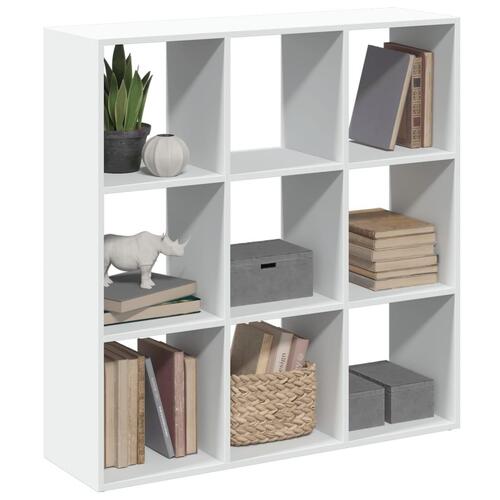Bogreol/rumdeler 102x29x103,5 cm konstrueret træ hvid