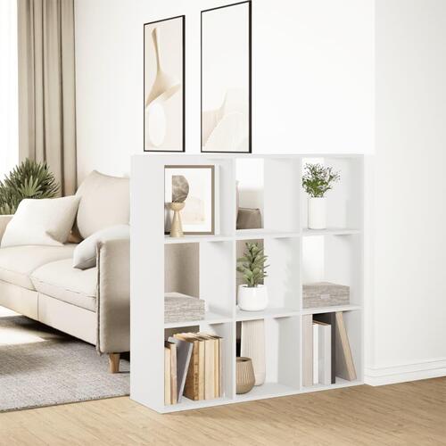 Bogreol/rumdeler 102x29x103,5 cm konstrueret træ hvid