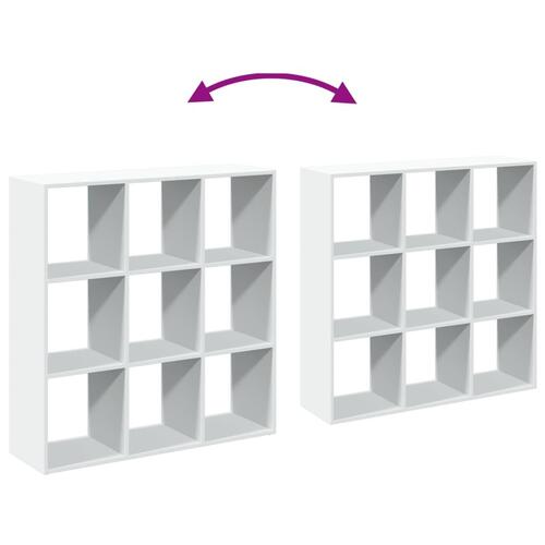 Bogreol/rumdeler 102x29x103,5 cm konstrueret træ hvid