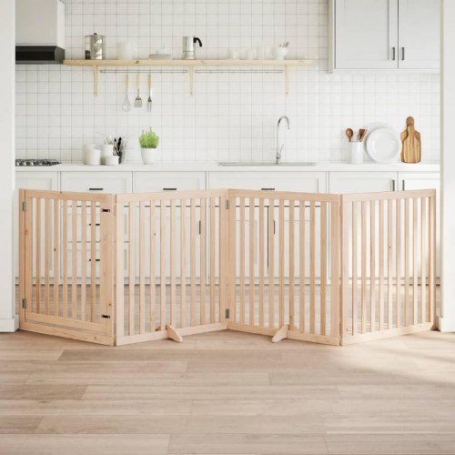 Hundelåge med dør - 4 paneler, 320 cm, poppeltræ