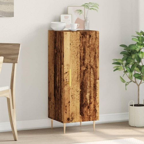 Skænk 34,5 × 34 × 90 cm i konstrueret træ - antikt træ