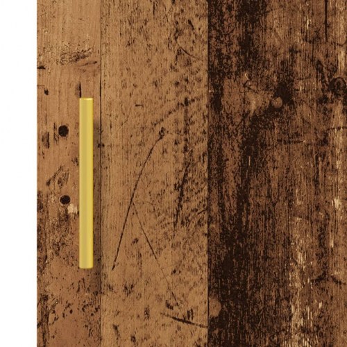 Skænk 34,5 × 34 × 90 cm i konstrueret træ - antikt træ