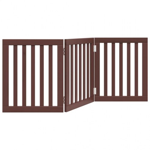 Hundelåge med 3 paneler 150 cm - brun