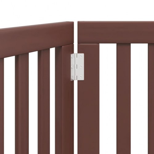 Hundelåge med 3 paneler 150 cm - brun