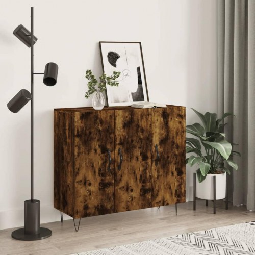 Skænk 90 x 34 x 80 cm - røget egetræsfarve