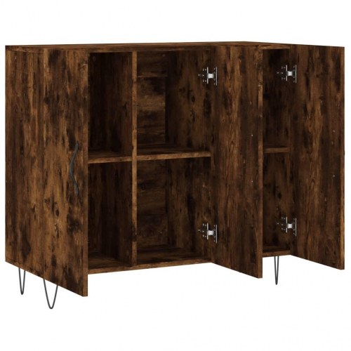 Skænk 90 x 34 x 80 cm - røget egetræsfarve